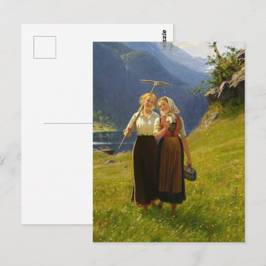 De liefdesbrief van Hans Dahl Briefkaart (Voorkant / Achterkant)