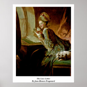De liefdesbrief van Jean-Honore Fragonard Poster