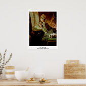 De liefdesbrief van Jean-Honore Fragonard Poster (Keuken)