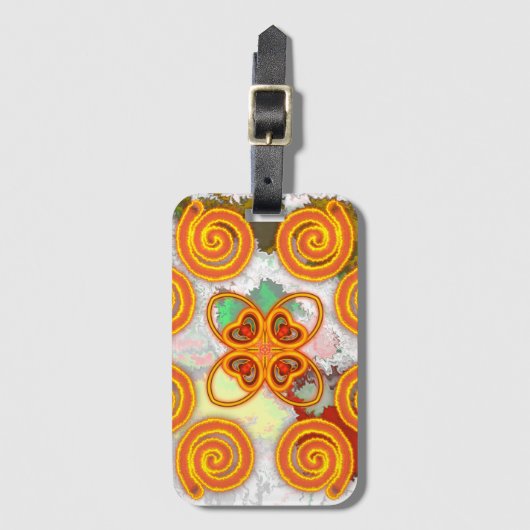 De liefdescyclus bagagelabel (Voorkant (verticaal))