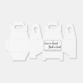 De liefdesdoos behandelen is een mooie, eenvoudige bedankdoosjes (Uitgevouwen)