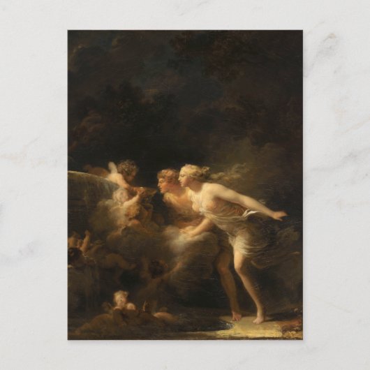 De liefdesfontein van Jean-Honore Fragonard Briefkaart (Voorkant)