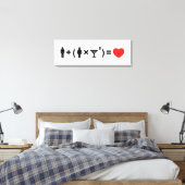 De liefdesformule voor vrouwen canvas afdruk (Insitu (Slaapkamer))