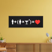 De liefdesformule voor vrouwen canvas afdruk (Insitu (Woonkamer))