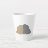 De liefdeskonijntjes! latte mok (Voorkant)