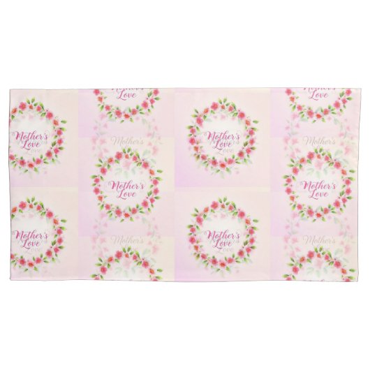 De liefdesstraling van de moeder kussensloop (Voorkant-Links)