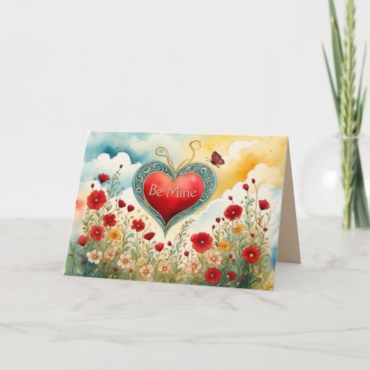 De liefdestuin feestdagen kaart (Voorkant)