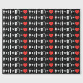 De liefdesvergelijking voor mannen cadeaupapier (Vlak)