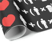 De liefdesvergelijking voor mannen cadeaupapier (Rol Hoek)