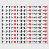 De liefdesvergelijking voor mannen cadeaupapier (Vlak)