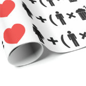 De liefdesvergelijking voor mannen cadeaupapier (Rol Hoek)