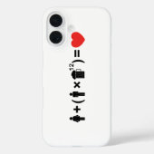 De liefdesvergelijking voor mannen Case-Mate iPhone case (Achterkant)