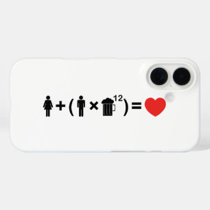 De liefdesvergelijking voor mannen iPhone 16 hoesje