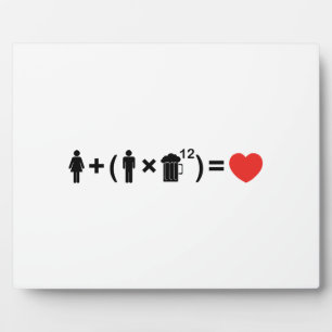 De liefdesvergelijking voor mannen fotoplaat