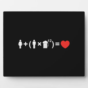 De liefdesvergelijking voor mannen fotoplaat