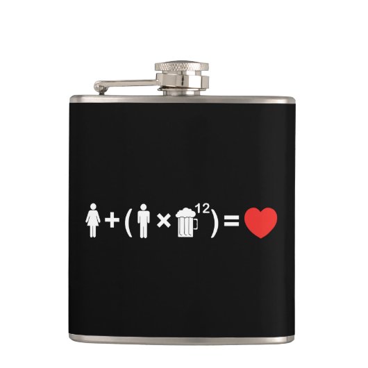 De liefdesvergelijking voor mannen heupfles (Voorkant)