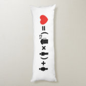 De liefdesvergelijking voor mannen lichaamskussen (Achterkant (Verticaal))