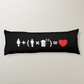 De liefdesvergelijking voor mannen lichaamskussen (Achterkant)