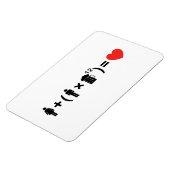 De liefdesvergelijking voor mannen magneet (Linkerzijde)