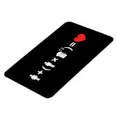 De liefdesvergelijking voor mannen magneet (Linkerzijde)