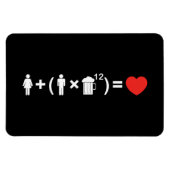 De liefdesvergelijking voor mannen magneet (Horizontaal)