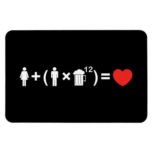 De liefdesvergelijking voor mannen magneet (Horizontaal)