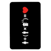 De liefdesvergelijking voor mannen magneet (Verticaal)