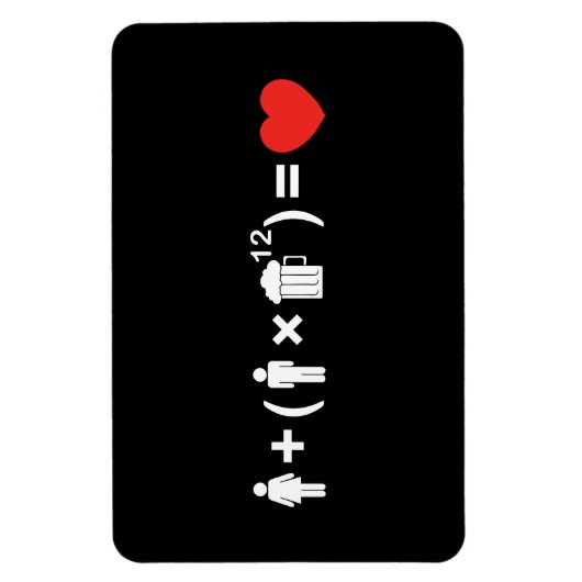 De liefdesvergelijking voor mannen magneet (Verticaal)