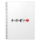 De liefdesvergelijking voor mannen notitieboek (Voorkant)