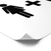 De liefdesvergelijking voor mannen poster (Hoek)