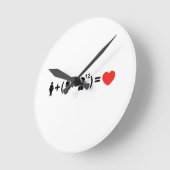 De liefdesvergelijking voor mannen ronde klok (Hoek)