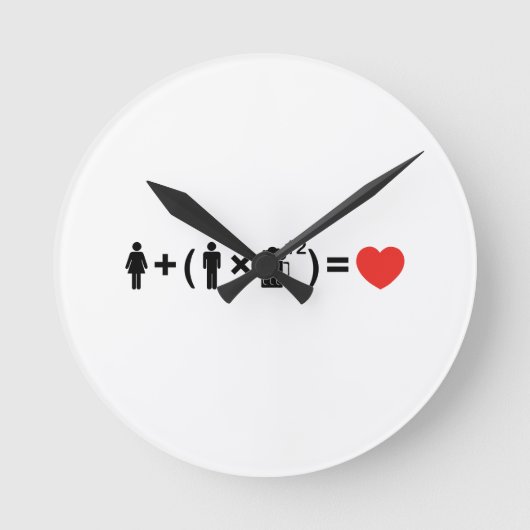 De liefdesvergelijking voor mannen ronde klok (Voorkant)