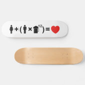 De liefdesvergelijking voor mannen skateboard (Horizontaal)