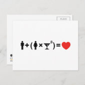De liefdesvergelijking voor vrouwen briefkaart (Voorkant / Achterkant)