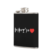 De liefdesvergelijking voor vrouwen heupfles (Links)