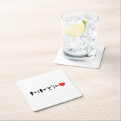 De liefdesvergelijking voor vrouwen kartonnen onderzetters (Insitu)