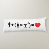 De liefdesvergelijking voor vrouwen lichaamskussen (Achterkant)