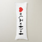 De liefdesvergelijking voor vrouwen lichaamskussen (Voorkant Verticaal)