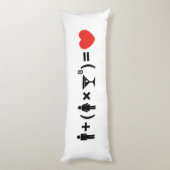 De liefdesvergelijking voor vrouwen lichaamskussen (Achterkant (Verticaal))