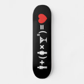 De liefdesvergelijking voor vrouwen persoonlijk skateboard (Voorkant)