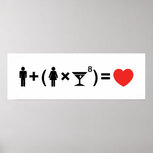 De liefdesvergelijking voor vrouwen poster