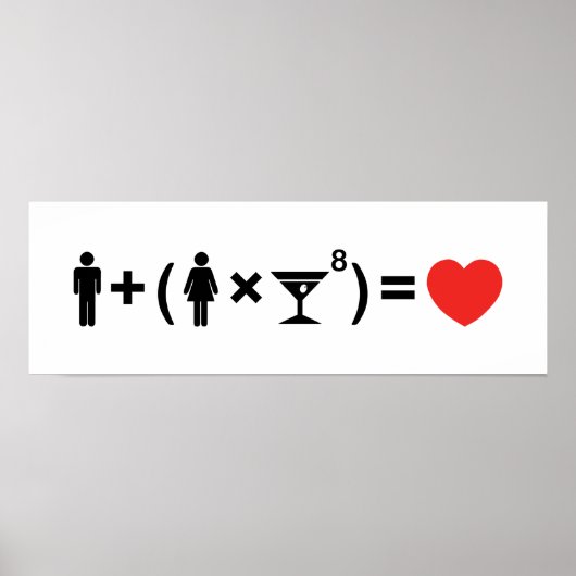 De liefdesvergelijking voor vrouwen poster (Voorkant)