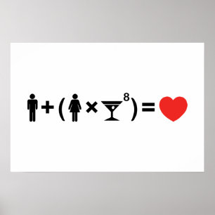 De liefdesvergelijking voor vrouwen poster