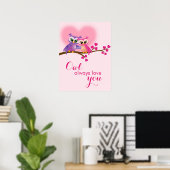 De liefdevolle Eigenaars van de Paar op een Poster (Thuiskantoor)