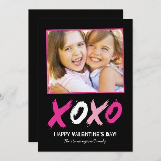 De liefdevolle Kaarten van de Foto van de Valentij (Voorkant / Achterkant)