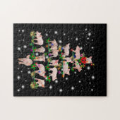 De liefdevolle kerstboom van het Varkenshaar die d Legpuzzel (Horizontaal)
