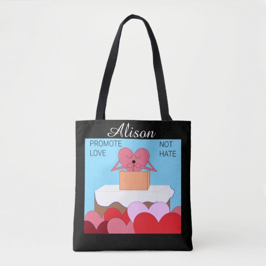 De liefdevolle speech van het hart tote bag (Voorkant)
