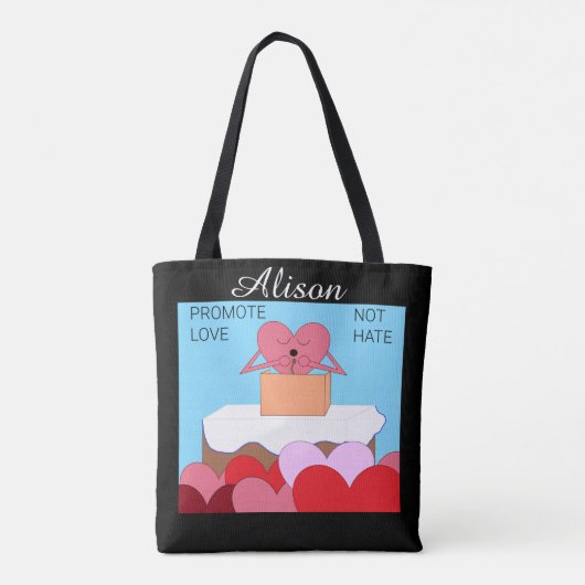 De liefdevolle speech van het hart tote bag (Achterkant)