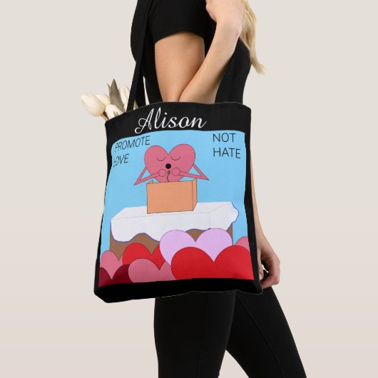 De liefdevolle speech van het hart tote bag (Dichtbij)