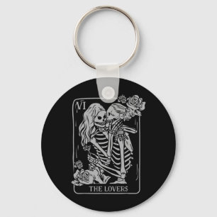 De Liefers Tarotkaart Occult Goth Kussende Lesbien Sleutelhanger